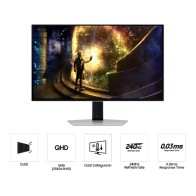 Samsung 27" Odyssey G61SD monQHD 2560x1440, 240Hz, OLED0.03ms, 250cd, 2xHDMI, DP, 2xUSB