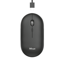 Trust Puck wireless punjivimiš, ultra-thin, silent,800-1600 dpi, obje ruke, 4 tipke, crni
