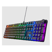 Trust GXT866 Torix mehaničkatastatura, US layout, žičana,USB 2.0, RGB, crna