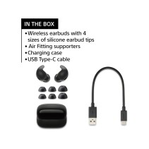 Sony LinkBuds True WirelessFit X dizajn za udobnosttezina 4,9g x 2 V2 procesor noice cans