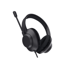 Trust Ayda Max USB-ENC žičaneslušalice, noise-cancellingmikrofon, stereo, crne