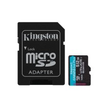 Kingston microSD 512GBCanvasGoPlus, Gen4r/w:200MB/s/160MB/s,with adapter