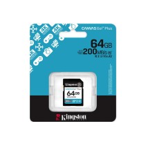 Kingston SD 64GB CanvasGoPlusSDXC,r/w:200/100MB/sDSLRs, mirrorless cameras, 4K video