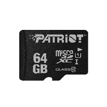 Patriot microSD 64GBUHS-I, SDXC, U1, C10up to 80MB/s read