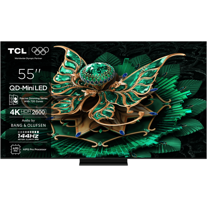 TCL 55"C7K 4K QD-Mini LED TV144Hz Google TV Game MasterAudio BANG & OLUFSEN HDR Premium