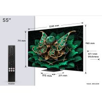 TCL 55"C7K 4K QD-Mini LED TV144Hz Google TV Game MasterAudio BANG & OLUFSEN HDR Premium