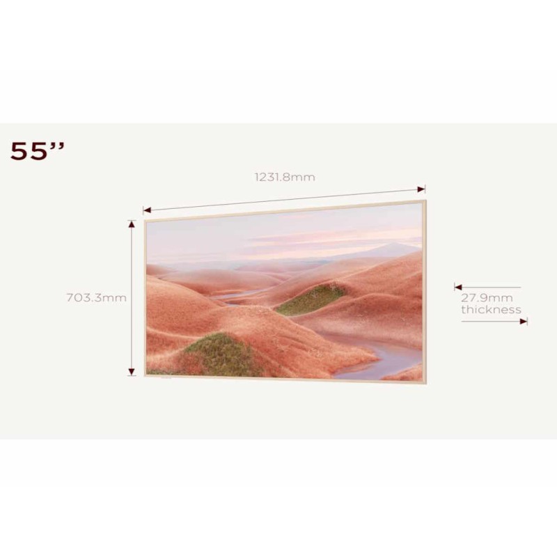 TCL 55"A300W NXTVISION 4K QLEDGoogle OS 144Hz ART TVDolby Atmos Ambient mode HDMI 2.1