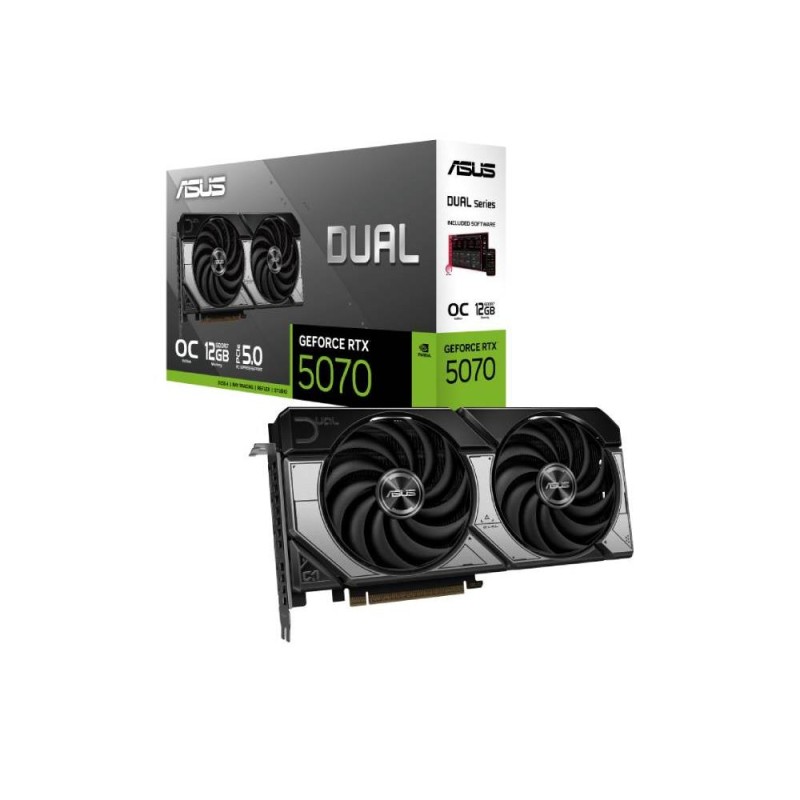 ASUS VGA DUAL-RTX5070-O12G 12GB GDDR7 , 192-bit, 3x DP, 1x HDMI