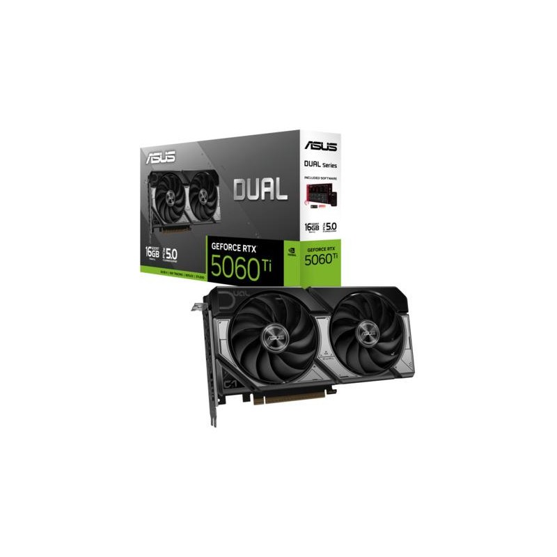 ASUS VGA DUAL-RTX5060TI-O16G 16GB GDDR7 OC Edition,128-bit 3x DP, 1x HDMI