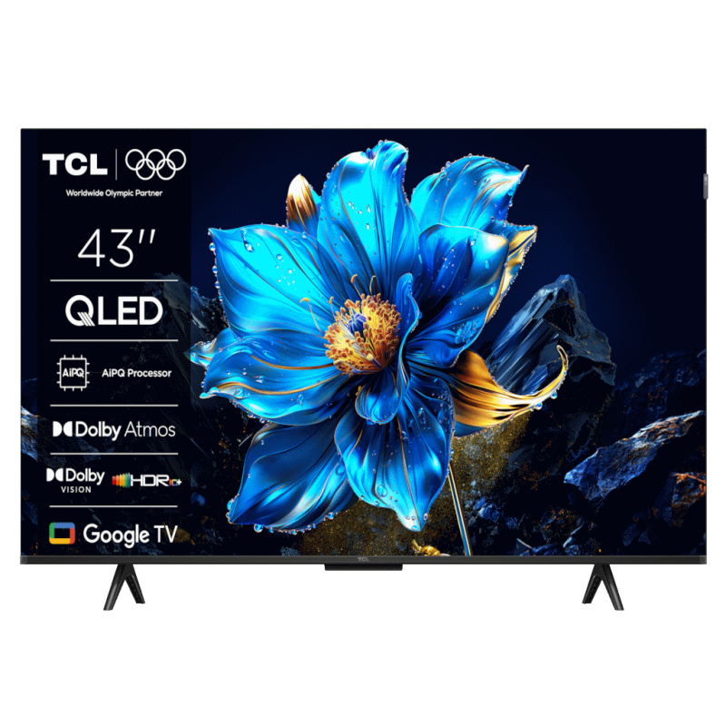 TCL 43"P7K 4K QLED TV 60HzGoogle TV HDR multi-formatHVA Panel Game Master Dolby Atmos