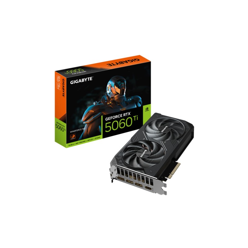Gigabyte 5060 Ti Windforce 16G16GB GDDR7, 128-bit,3x DP, 1x HDMI