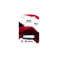 Kingston SSD 500GB NV3NVMe PCIe Gen 4.0x4R/W : 5000/3000MB/s