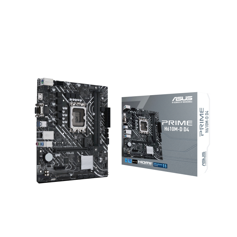ASUS MB PRIME H610M-D D4Intel H610LGA17002xDDR4VGA,HDMI,mATX