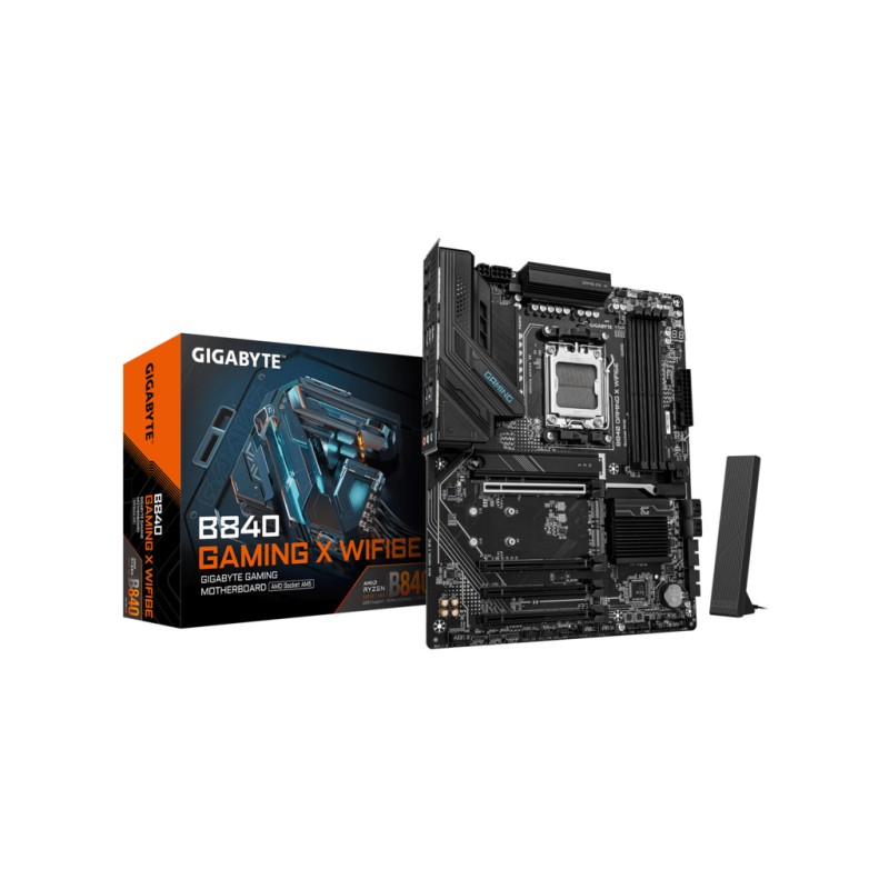 Gigabyte MB B840 GAMING X WF6E AM5, 4x DDR5, 3x M.2, 4x SATA 8xUSB 1x HDMI, 1x DP, ATX