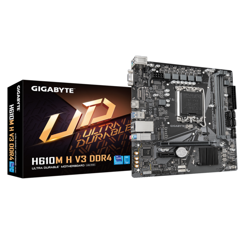 Gigabyte MB H610M H V3 DDR4LGA1700 2xDDR4 M.2, 4xSATA6xUSB VGA, HDMI mATX