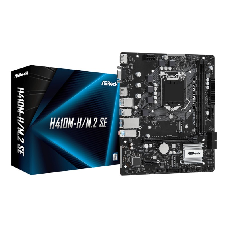 ASROCK MB H410M-H/M.2 SEIntel H370 LGA1200 2xDDR44xSATA3 M.2 DP HDMI mATX