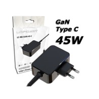 LC-Power USB GaN punjač 45W Punjač za laptope, USB-C,5-20V, 2.25-3A