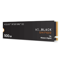 WD SSD 500GB Black SN7100 NVMeM.2 2280PCIe Gen46800/5800 MB/s