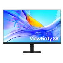 Samsung ViewFinity S8 32" 4KIPS, 60Hz, 350cd, 5ms, HDMI,DP3xUSB 3.0, USB-C 90W, RJ-45, HAS