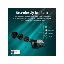 Philips TAT5000BK/00 Bluetooth slušalice – detaljan prirodni zvuk, 6 mikrofon Noise‑Cancelling, 4 h baterija.