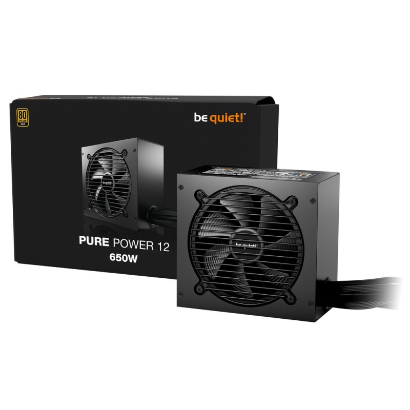 Inter-Tech BP002EU – be quiet! Pure Power 12 650 W 80 PLUS Gold, ATX 3.1, PCIe 5.1, ne‑modularni