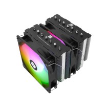 Inter-Tech PS-120-SE-ARGB Dual‑torni CPU hladnjak, ARGB osvjetljenje, 280 W TDP, crna
