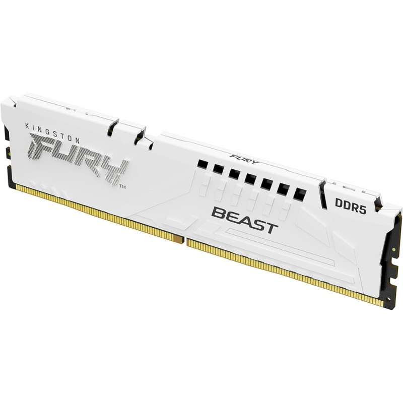 Kingston Fury Beast DDR5 16 GB 6000 MHz CL30 – bijela (1 x 16 GB), EXPO/XMP, 1Rx8, 288‑pin