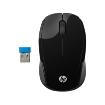 HP 200 bežični miš – crna, 2,4 GHz, optički senzor, 1000 DPI, USB prijemnik