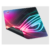 Asus ROG Strix Edge gaming podloga za miš – 350 mm × 300 mm, 3 mm debljina, mikro‑teksturirana površina, RGB osvjetljenje.
