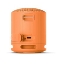 Sony SRS‑XB100 Bluetooth zvučnik, Extra Bass, narandžasti, 10 h baterija, kompaktan dizajn.