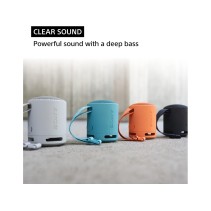 Sony SRS‑XB100 Bluetooth zvučnik, Extra Bass, narandžasti, 10 h baterija, kompaktan dizajn.