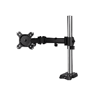 Arctic Z1 Gen 3 – mat crna nosač monitora (13‑32", do 9 kg) s integriranim USB‑hubom