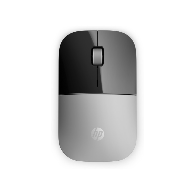 HP Z3700 Srebrni bežični miš – 1000 DPI, Bluetooth/2.4 GHz, ambidextrous dizajn, dugotrajna baterija.
