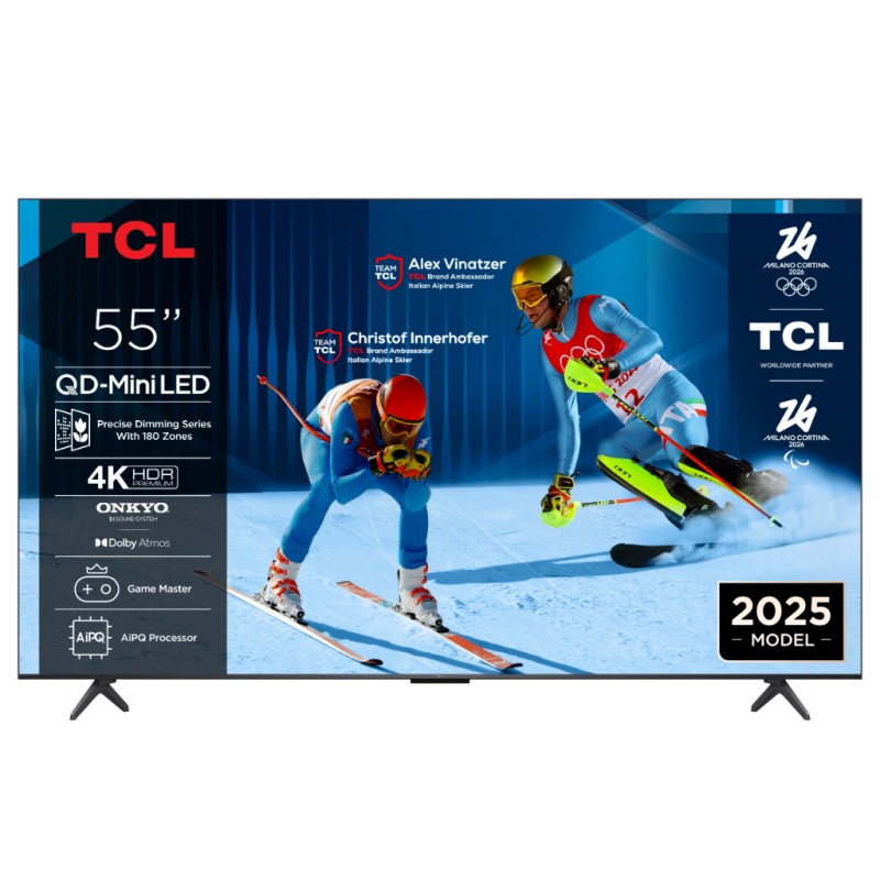TCL 55" C61KS 4K QD‑Mini LED TV, 60 Hz, Google TV, Game Master, Dolby Atmos, Onkyo 2.1, HDR Premium