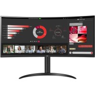 LG 34” UltraWide zakrivljeni MVA monitor – 3440x1440, 300 cd/m², 100 Hz, 5 ms, 2 x HDMI, DP, nagib, VESA