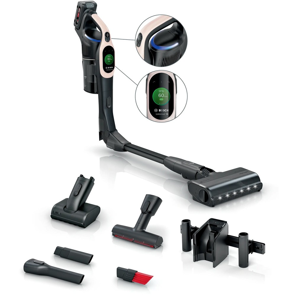 BOSCH Akumulatorski usisavač Unlimited 10, roza, do 80 minuta rada