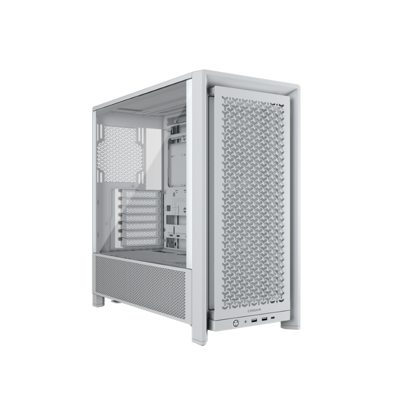 CORSAIR FRAME 4000D RS Case3xRS120 fans, 360mm radiator170mm cooler, 430mm GPU, ATX, White CORSAIR FRAME 4000D RS Case3xRS120 fans, 360mm radiator170mm cooler, 430mm GPU, ATX, White
