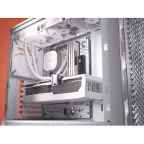 CORSAIR FRAME 4000D RS Case3xRS120 fans, 360mm radiator170mm cooler, 430mm GPU, ATX, White