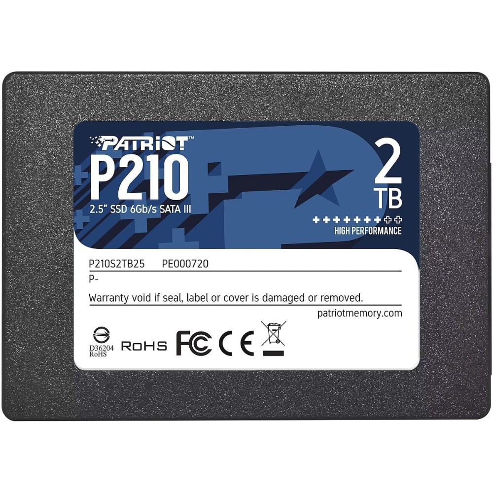 Patriot P210 2TB 2.5 SSD - 520/430 MB/s