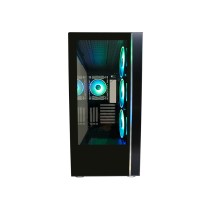 LC-Power Case Gaming 808B Midi-ATX, black, HD Audio, 4x 120mm ARGB fan, 1x USB-C