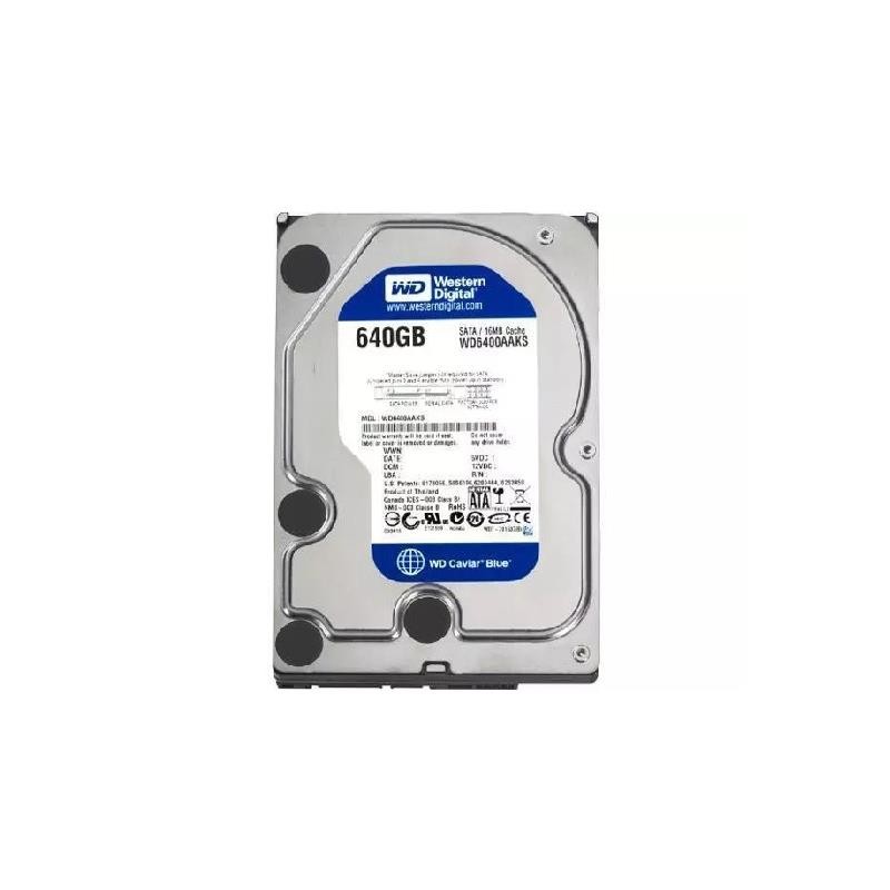 Western Digital Caviar Blue 640 GB SATA II HDD – 7200 RPM, 16 MB cache, 12 mj. garancija