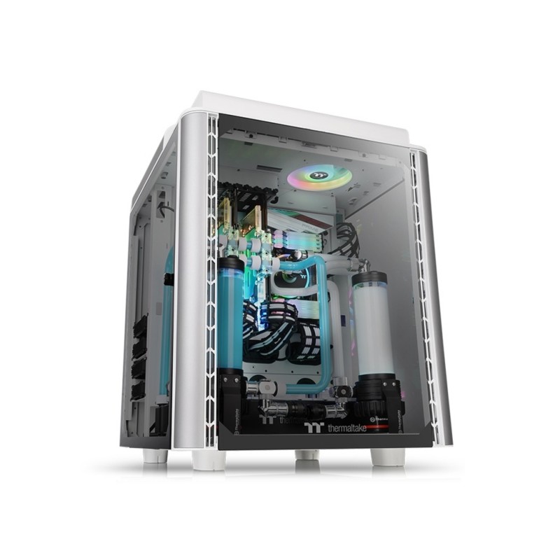 Thermaltake Level 20 HT Snow full-tower, tempered glass, 2x standard 140mm fans
