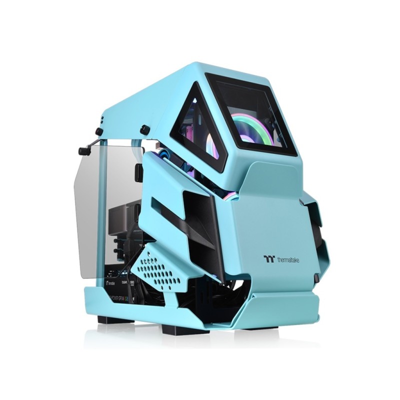 Thermaltake AH T200 TurquoisemATX, 2x TG panels,Tirkizna boja